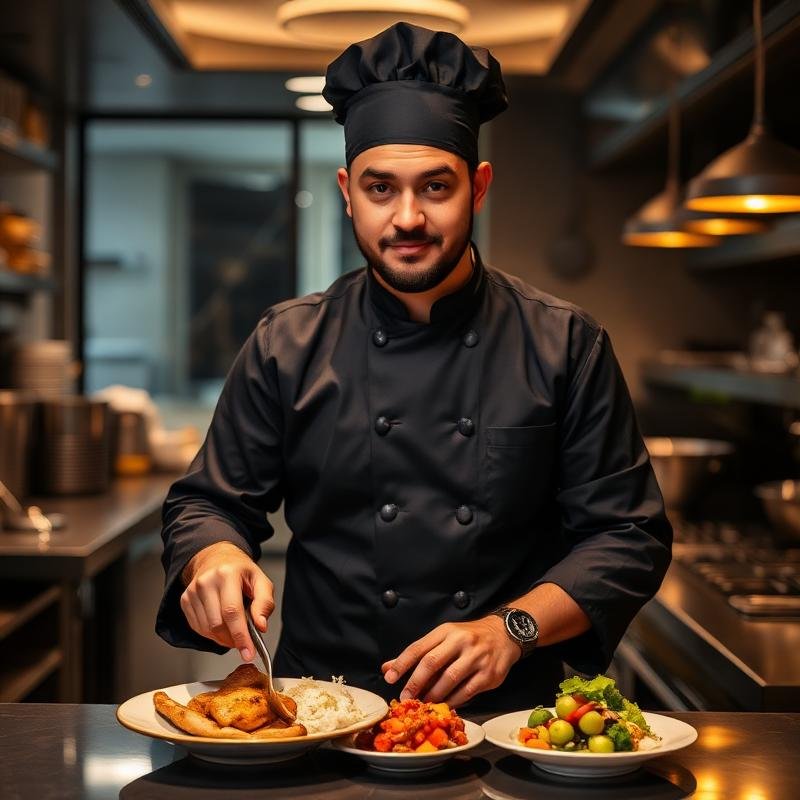 Portrait of Arjun Mehra, Executive Chef